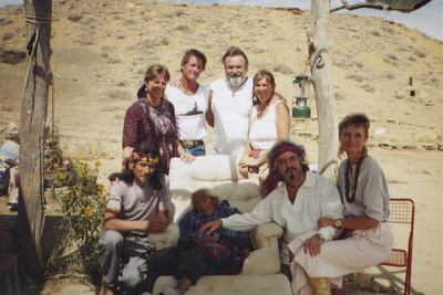 Gabriel of Urantia & Niann & company with Titus, the oldest living Hopi elder.  Titus died 2 weeks later - Fall 1994