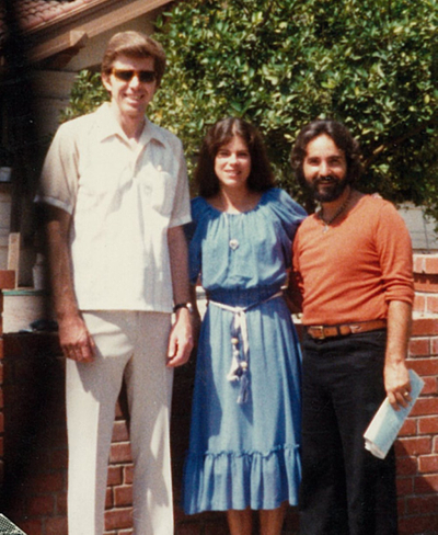 Gabriel of Urantia (right), former wife Jerri (middle), and Kleg Seth (left), Founder of Centrum of Hollywood - 1977